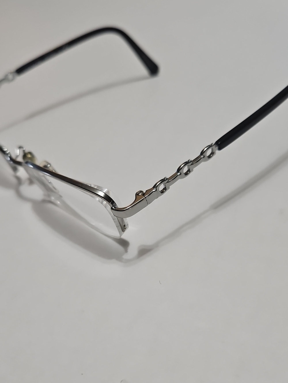 Coach HC 5097 50 18 140 9001 Silver Metal  Eyeglass Half Rim Frames Only